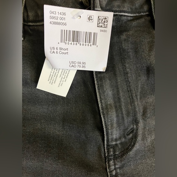 American Eagle Faded Black Wide-Leg Jeans Size 6 Short - Picture 7 of 7